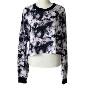 Socialite Black and White Tie-Dye Sweatshirt